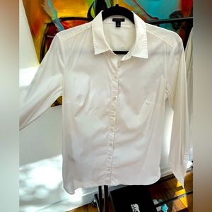 Ann Taylor White Dress Shirt